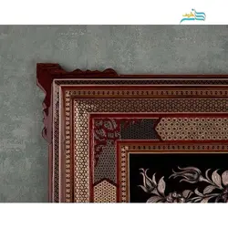 تابلو قلمزنی مسی برجسته 103 در 63 سانتیمتر سیاه قلم