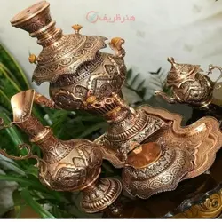 سماور مسی 8 لیتری با روکش کوره ای رنگ ثابت ورق 8 میل