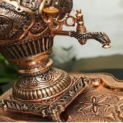 سماور مسی 8 لیتری با روکش کوره ای رنگ ثابت ورق 8 میل