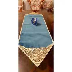 رانر سنگ دوزی دست دوز با پارچه مخمل کالیفرنیا