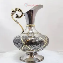 سماور زغالی ۸ لیتری مدل عدسی کنده کاری سنتی، قلم دست سبک ریز قلم مینیاتوری تبریز