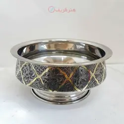 سماور زغالی ۸ لیتری مدل عدسی کنده کاری سنتی، قلم دست سبک ریز قلم مینیاتوری تبریز