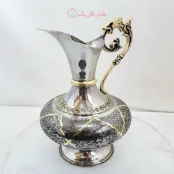 سماور زغالی ۸ لیتری مدل عدسی کنده کاری سنتی، قلم دست سبک ریز قلم مینیاتوری تبریز