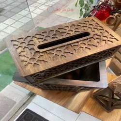 سطل و جا دستمالی mdf با ورق دوبل