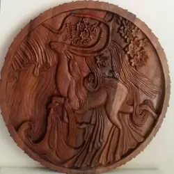 دیوار کوب چوبی منبت کاری چوب گردو با کیفیت