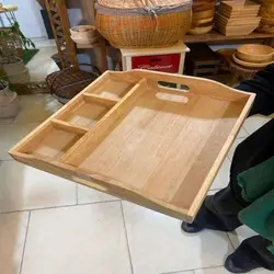 سینی پذیرایی چوبی رابروود با کیفیت