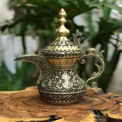 دله عربی برنجی سنگین وزن با طراحی خاص