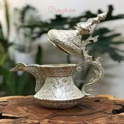 دله عربی برنجی سنگین وزن با طراحی خاص