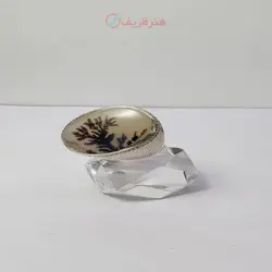 انگشتر مردانه نقره شجر تک درخت کلکسیونی دست ساز