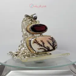 گردنبند کلکسیونی ۱۴ قیراط شجر تک درخت یمنی