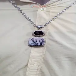 گردنبند کلکسیونی ۱۴ قیراط شجر تک درخت یمنی