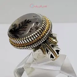 انگشتر طلا نقره مردانه شجر کلکسیونی