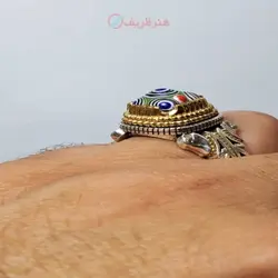 انگشتر با مهره باستانی ساسانی رکاب طلا دست ساز