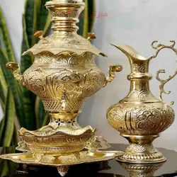 سرویس سماور زغالی و برقی 5 لیتری اعیانی