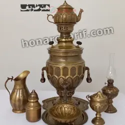 سرویس کامل سماور 8 لیتری برنجی