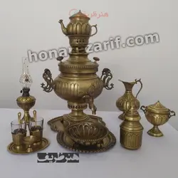 ست سماور 6 لیتری عدسی آینه ریز