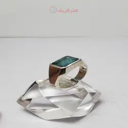 انگشتر زمرد زامبیا رکاب نقره دست ساز عیار 925