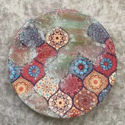 بشقاب سفالی نقاشی شده دست ساز نفس گالری