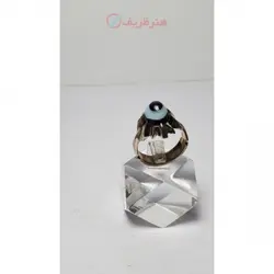 انگشتر مردانه عقیق سه پوست منظم ریز نقش