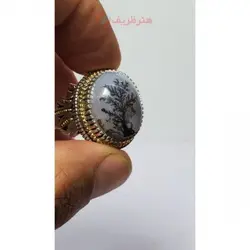 انگشتر دست ساز مردانه شجر تک درخت کلکسیونی شیک