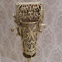 سطل و جادستمال مسیح بالدار جنس آلیاژ آلومنیوم آبکاری برنز