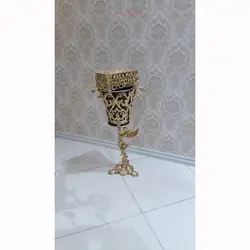 سطل زباله و جادستمال طرح ملائکه جنس آلیاژ آلومنیوم آبکاری برنز، محصول اصفهان