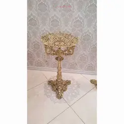 کنار سالنی میوه آویز دار، توری جنس آلیاژ آلومنیوم، آبکاری برنز محصول اصفهان