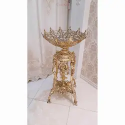 کنارسالنی میوه طرح کالسکه صفحه توری جنس آلیاژ آلومنیوم آبکاری برنز
