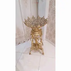 کنارسالنی میوه طرح کالسکه صفحه توری جنس آلیاژ آلومنیوم آبکاری برنز