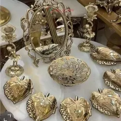 هفت سین بسیار زیبا، جنس برنزی، بسیار با دوام و مناسب منزل و محل کار با ضمانت