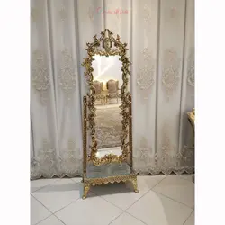 آینه قدی طرح گل اف، بسیار شیک و زیبا با آلومینیوم درجه 1 همراه کارت گارانتی و ضمانت کالا