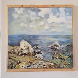 تابلوی نقاشی رنگ روغن به همراه قاب، بسیار زیبا و مناسب منزل و محل کار