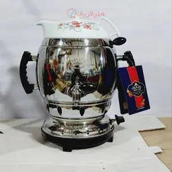 سماور برنجی 6 لیتری آپولونی ساده با ورق ضخیم 0.7، بسیار با کیفیت و ماندگار، قابل شستشو