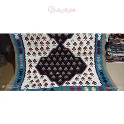 گلیم دست بافت دورو جنس نخ اکرولیک بافته شده در استان اردبیل
