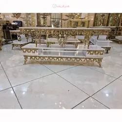 میز تلویزیون برنزی، بسیار زیبا و شیک، ورق ضخیم، کیفیت ماندگار، همراه با ضمانت محصول