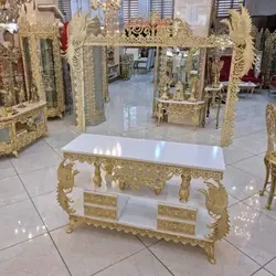 میز تلویزیون قاب دار روکش برنز، ورق ضخیم، آلومینیوم درجه 1، با طراحی بسیار زیبا و چشم نواز،  با ضمانت کیفیت بالا