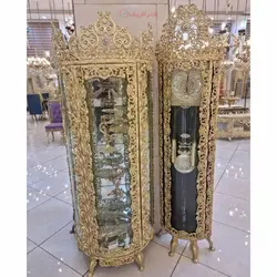 بوفه و ساعت روکش برنز، مدل گل سرخ، آلومینیوم درجه 1، ورق ضخیم، با ضمانت کیفیت کالا