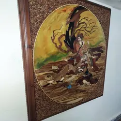 تابلو معرق تمام پلی آستر مات با عنوان حکایت نی