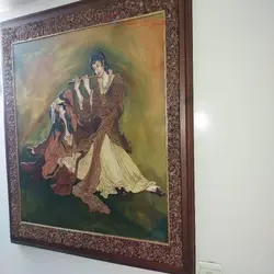 تابلو معرق تمام پلی استر مات با عنوان آوای دوست ساخته شده با بهترین چوب