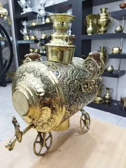 سرویس سماور سلطنتی ورق ضخیم قلم دست اعلاء بسیار خاص و منحصر به فرد