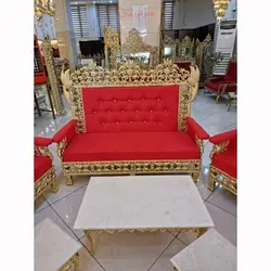 مبل سلطنتی با طراحی جدید و روکش برنز با ضخامت بالا، رنگ ثابت و با کیفیت محصول اصفهان