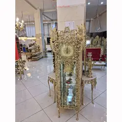 ساعت ایستاده با طرح طاووس و رنگ ثابت با روکش برنز و ورق ضخیم با کیفیت درجه یک