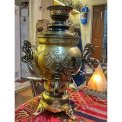 سرویس سماور گازی شش لیتری،  با کیفیت عالی، طراحی دلنشین، ورق با ضخامت و رنگ نسوز