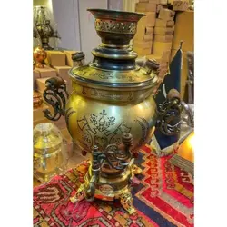 سرویس سماور گازی شش لیتری،  با کیفیت عالی، طراحی دلنشین، ورق با ضخامت و رنگ نسوز