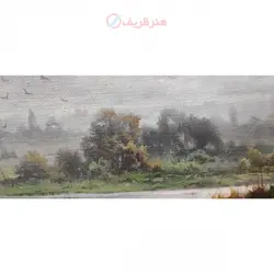 تابلو نقاشی چشم انداز، اثری ماندگار با رنگ روغن روی بوم با بهره گیری از با کیفیت ترین متریال رنگ و بوم