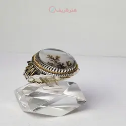 انگشتر شجرتک درخت کلکسیونی بسیار با کیفیت، رکاب فنی تخصصی طلا ونقره