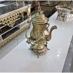 قوری وارمر دار برنجی، با کیفیت و رنگ ثابت و طراحی زیبا