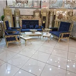 مبل 7 نفره برنزی طرح گل سرخ بسیار خاص و با کیفیت عالی و ماندگار