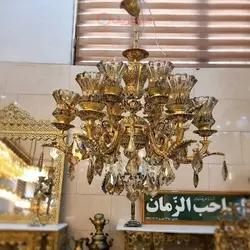 لوستر شش شاخه جنس آلیاژ 12 لامپ فوق العاده زیبا و شیک با کیفیت ممتاز