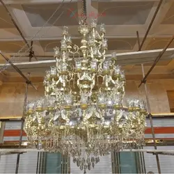 لوستر بزرگ پذیرایی مناسب تالار ها و اماکن مقدس، با کیفیت درجه یک